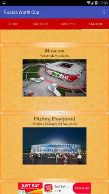 Russia World Cup android App screenshot 4